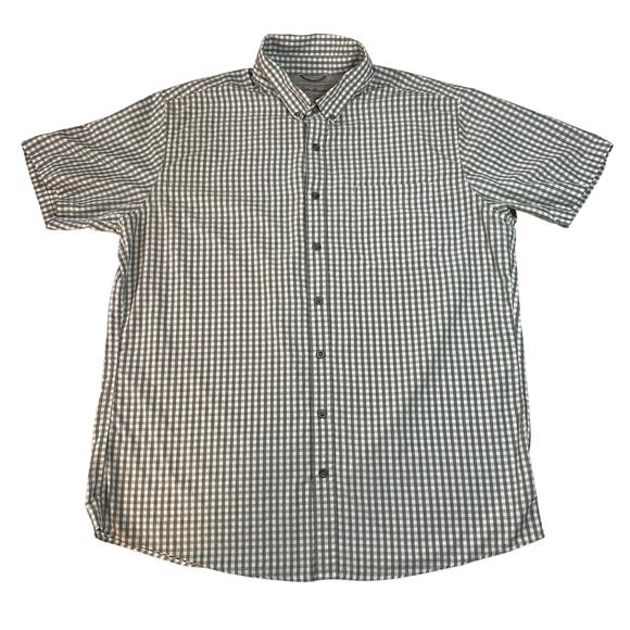 Eddie Bauer Men's Travex Classic Gingham Short Sleeve Button Down Shirt Size TXL - Picture 1 of 8